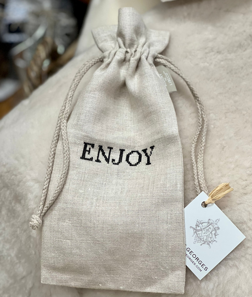 Linen Wine Bag