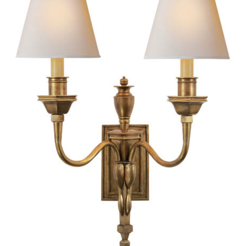 Studio Winslow 2 Light 20 inch Hand-Rubbed Antique Brass Decorative Wall Sconce