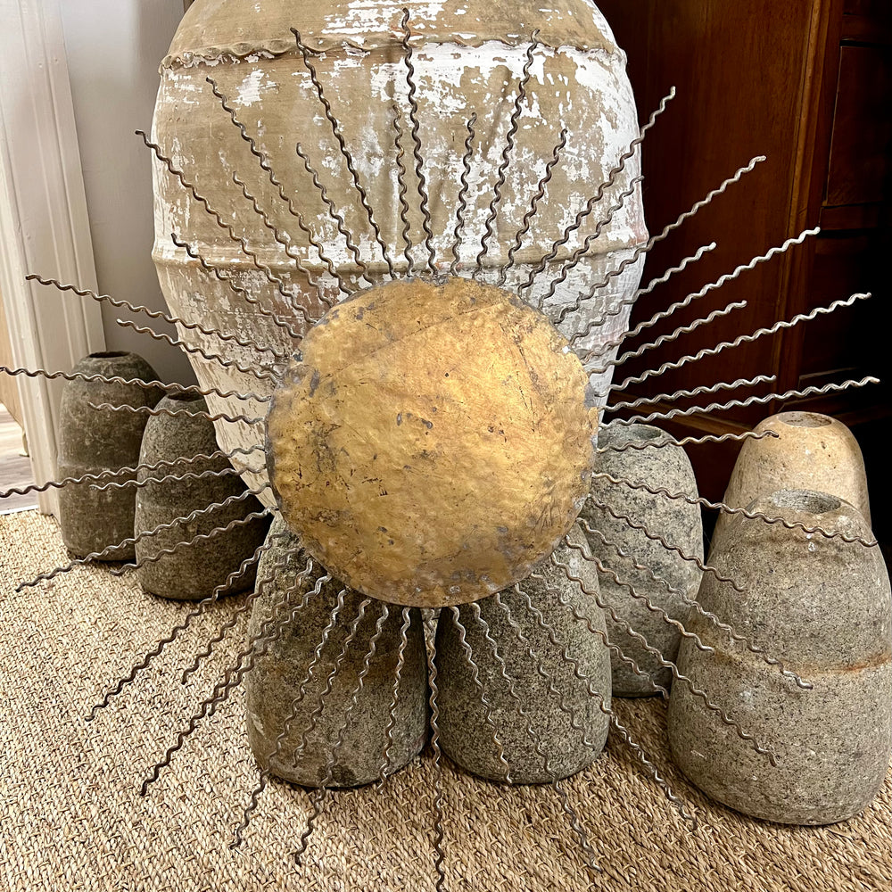 Metal Sunray Light Fixture - 1940's France