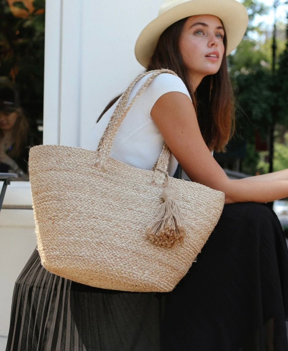 Single Pom Shoulder Bag