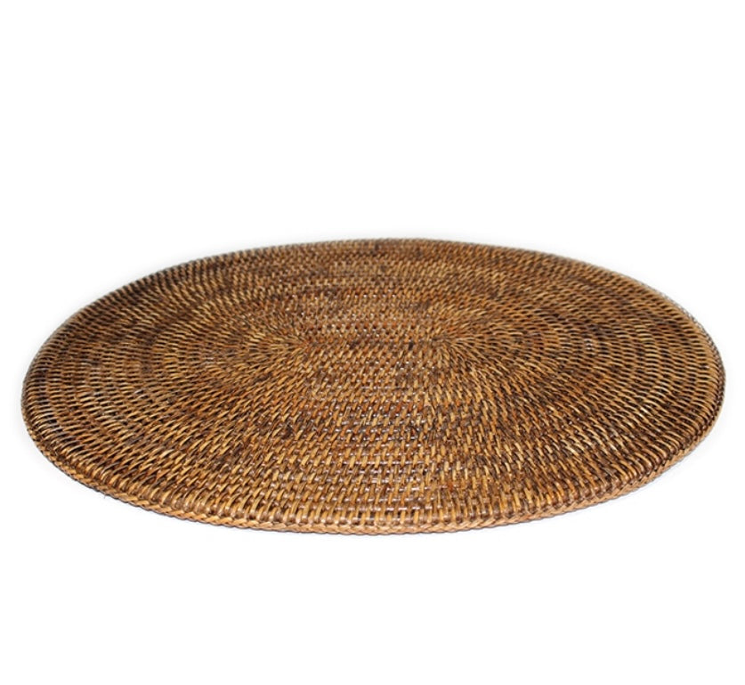 
                      
                        Hand Woven Oval Rattan Placemat ~ set of 4
                      
                    