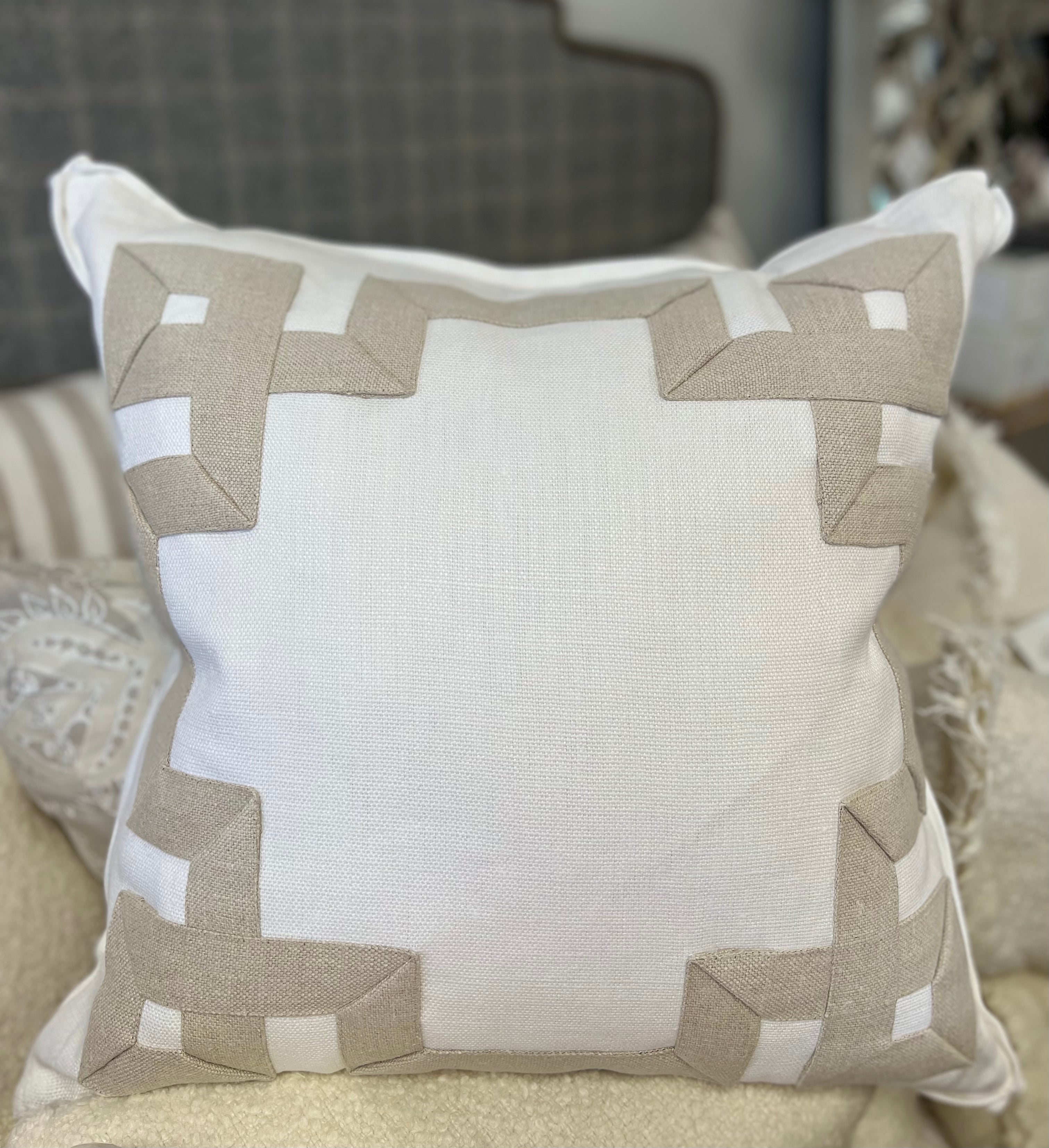 Slubby Linen Deco Pillow
