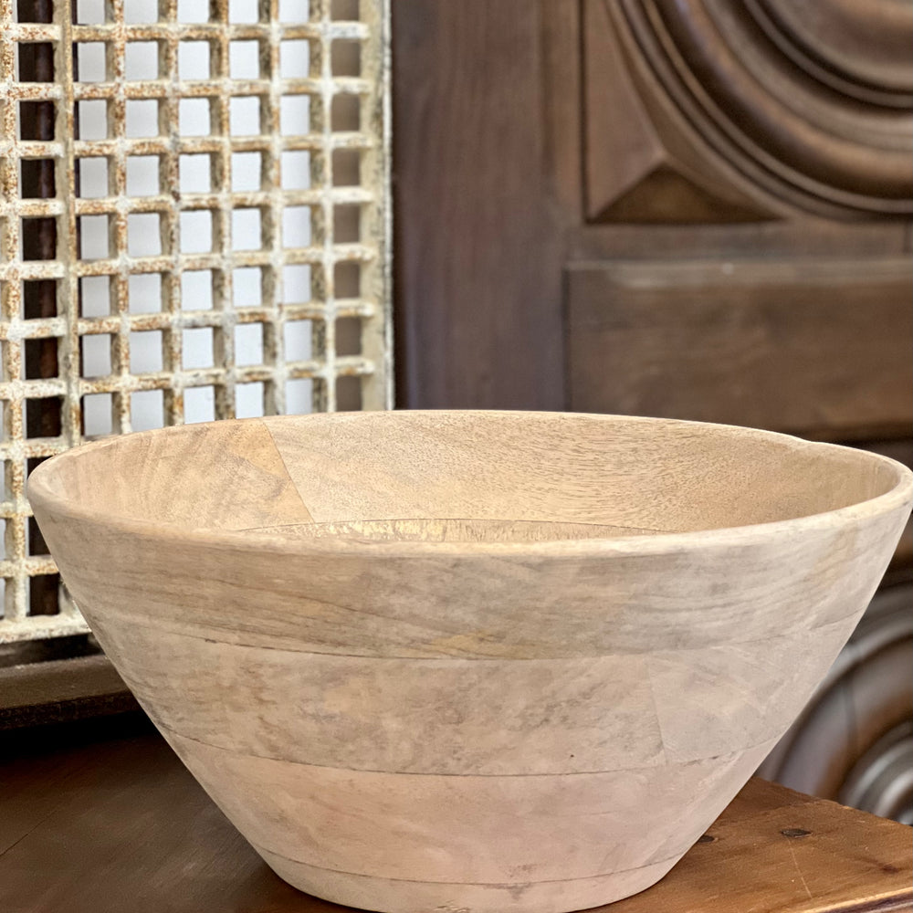 Hand Carved Raw Mango Wood Bowl