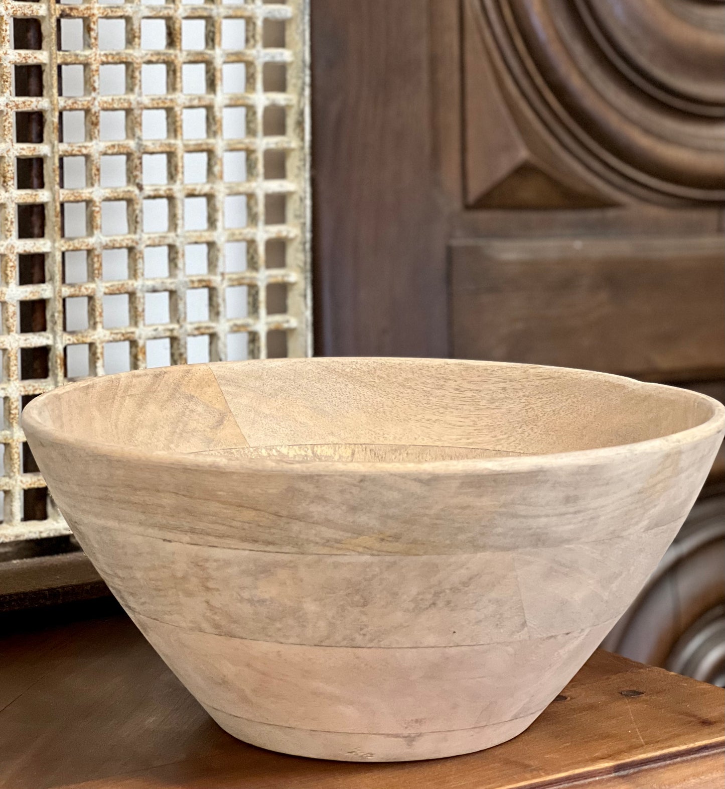 Hand Carved Raw Mango Wood Bowl