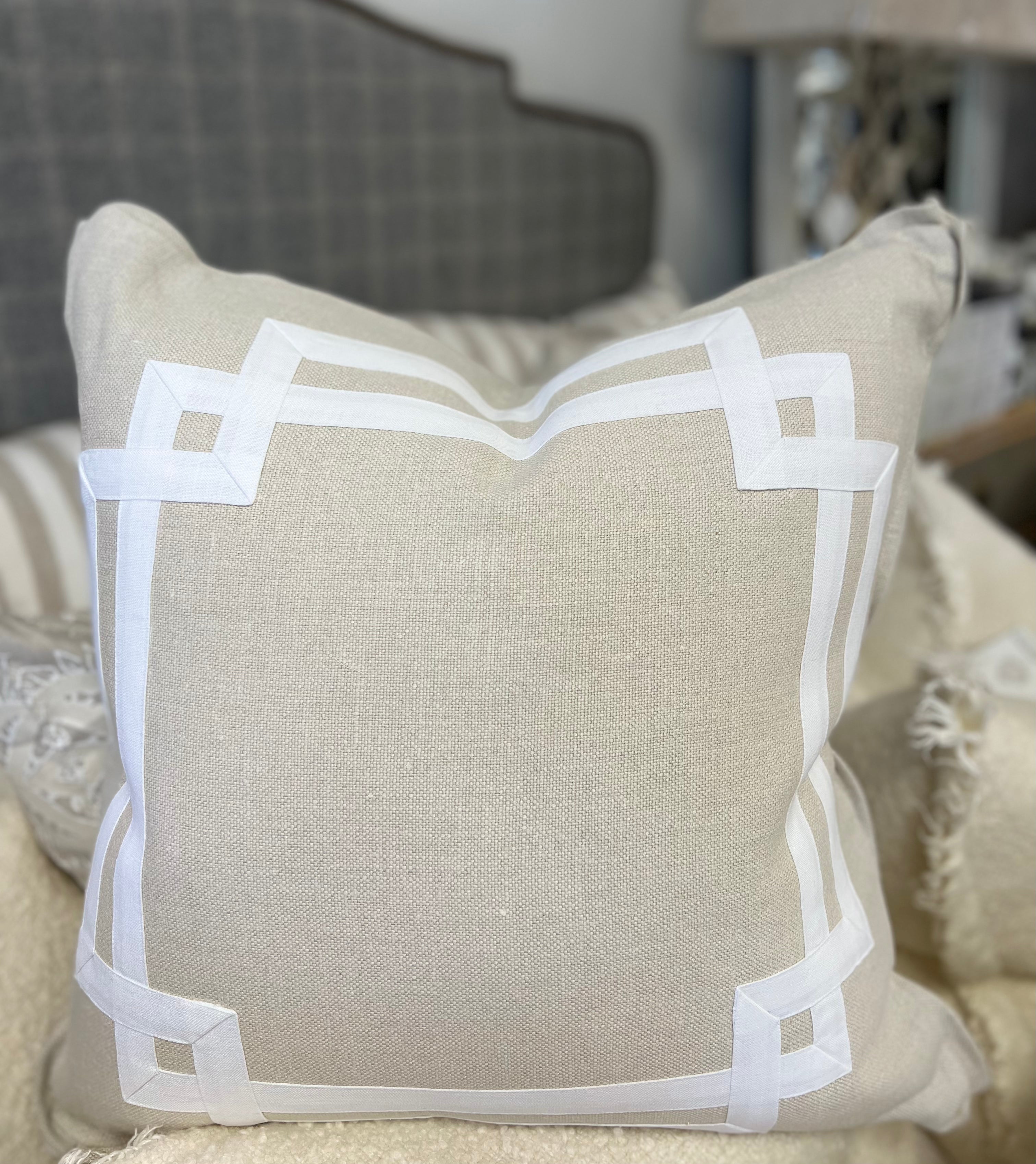 Slubby Linen Deco Pillow