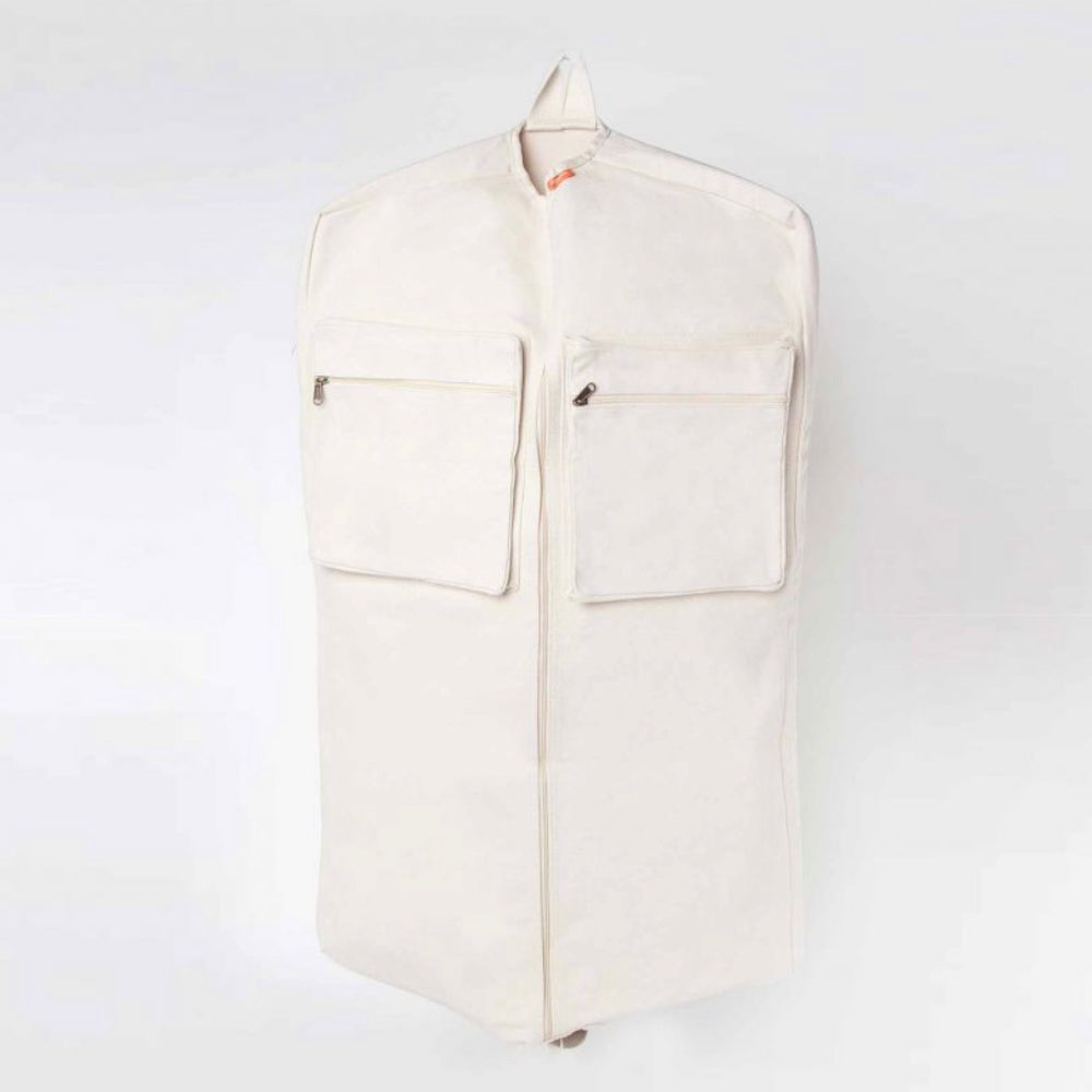 
                      
                        Garment Bag Natural w/navy or just Natural
                      
                    