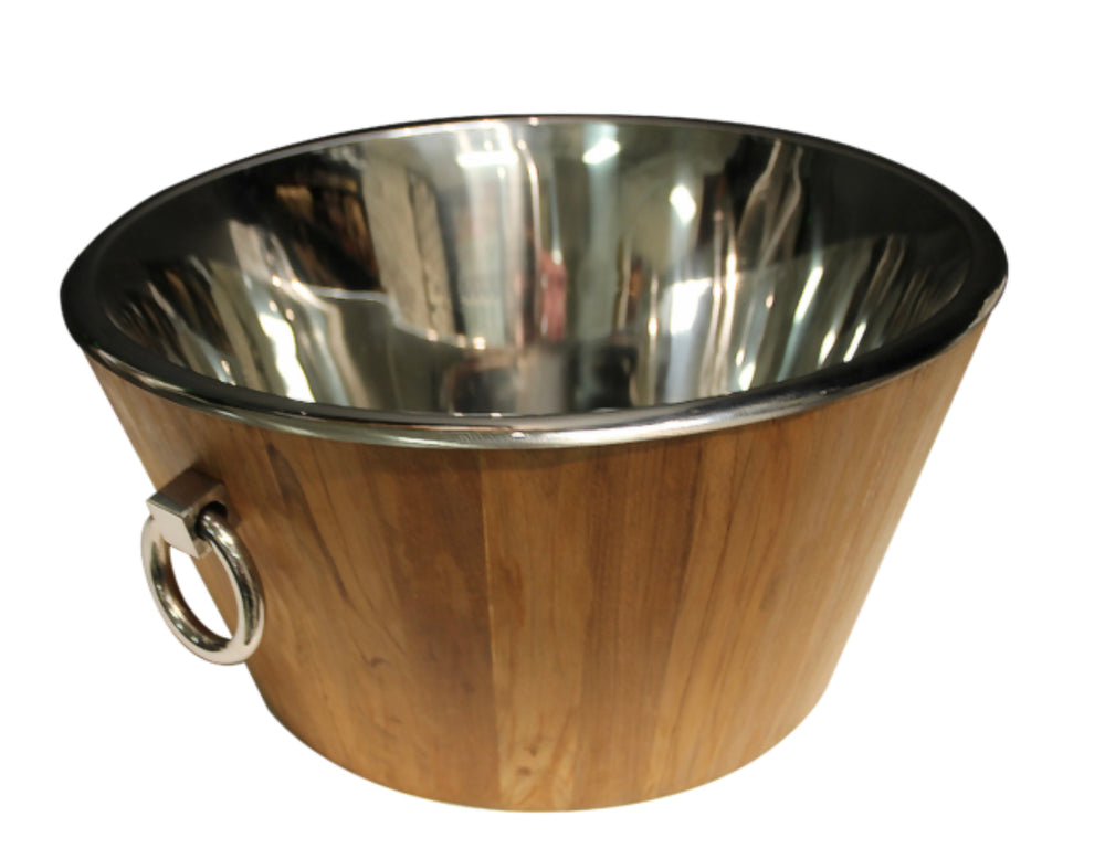 
                      
                        Our Favorite Teak and Stainless Beverage Tub!
                      
                    