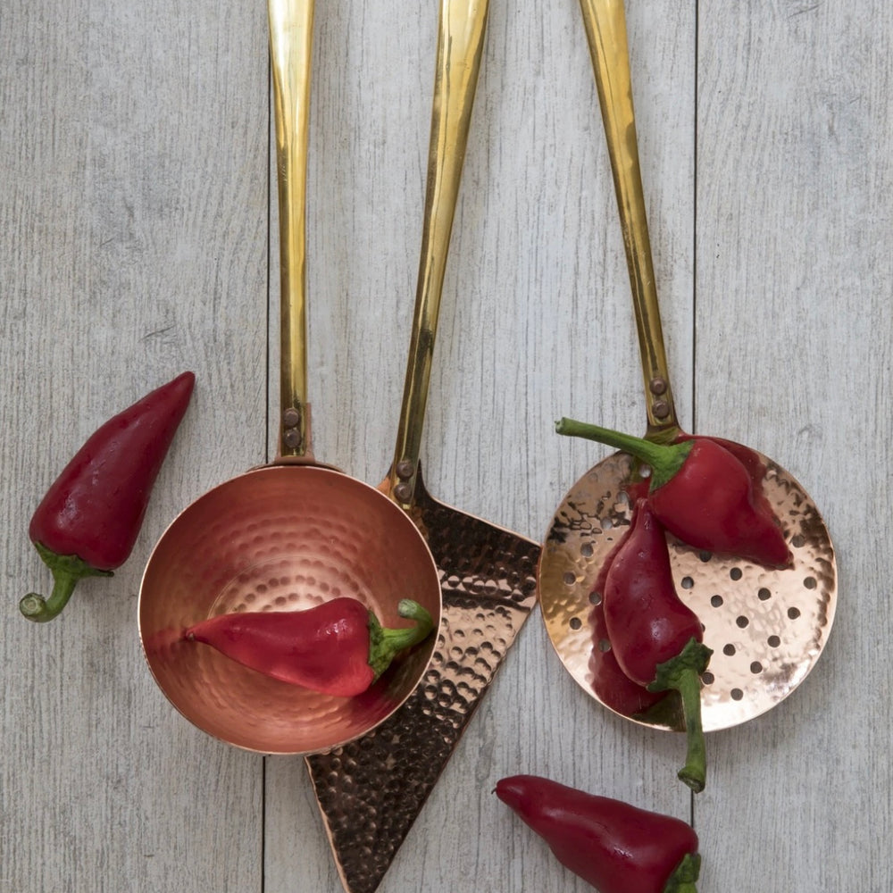 
                      
                        Modern Gold (and Hammered Copper!) Strainer
                      
                    