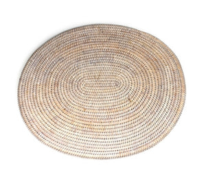 Hand Woven Oval Rattan Placemat ~ set of 4
