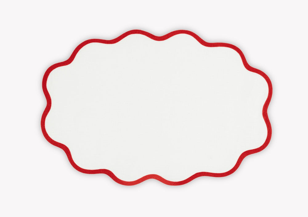 
                      
                        Scallop Edge Oval Placemat by Matouk ~ set of 4 ~ available in 12 colors
                      
                    