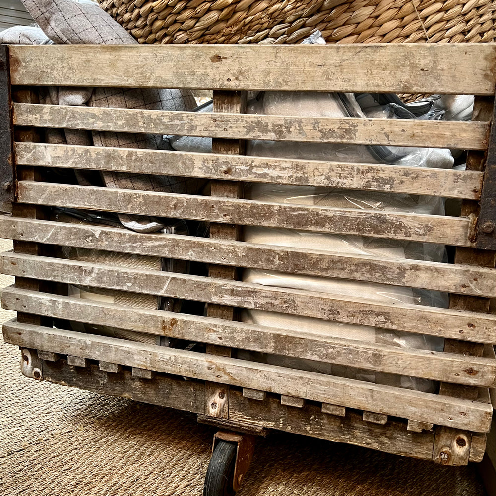 
                      
                        Antique Trolley Cart w/wheels
                      
                    