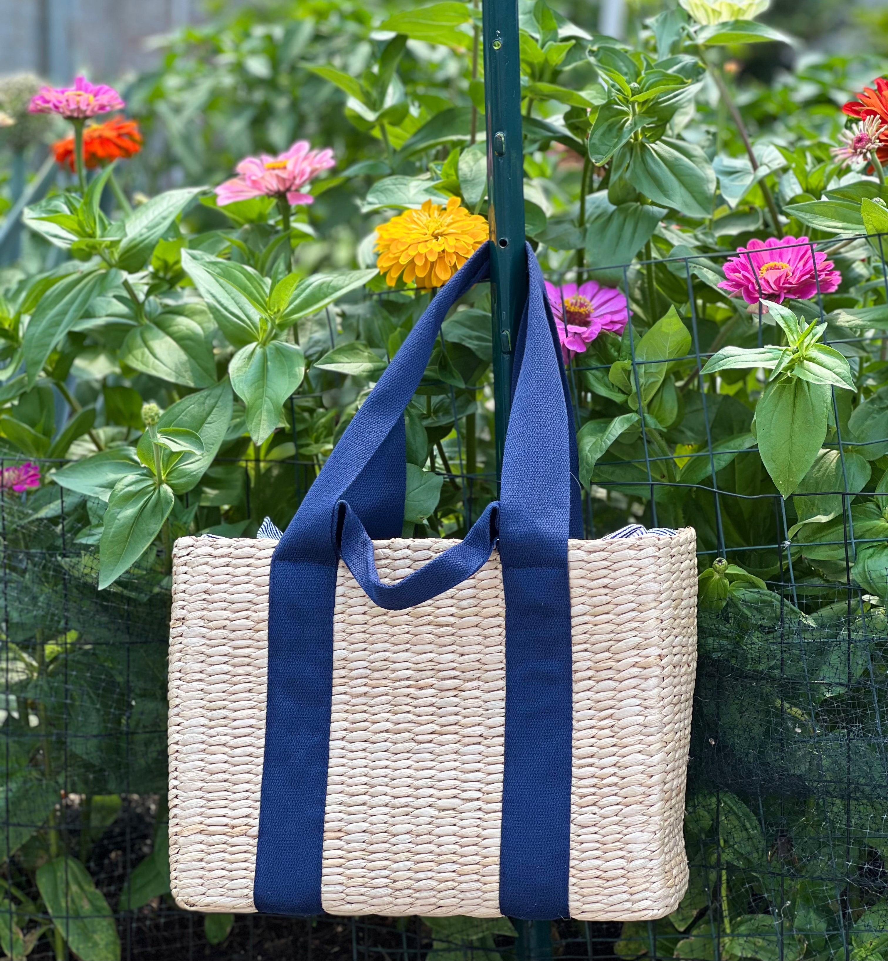 Insulated Seagrass Picnic Basket