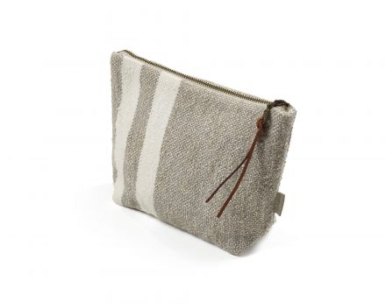 The Charlotte Pouch ~ oyster stripe