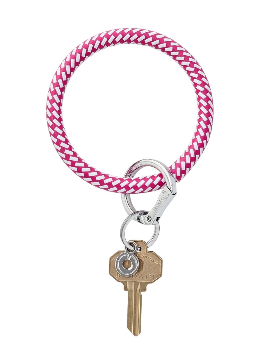 Leather Big O Key Ring ~ 17 colors!