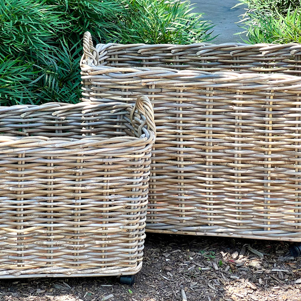 
                      
                        Rattan Basket with Wheels ~ 2 sizes
                      
                    