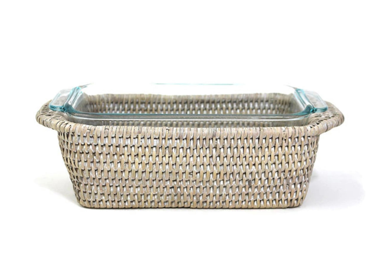 Bakeware in Rattan Baskets