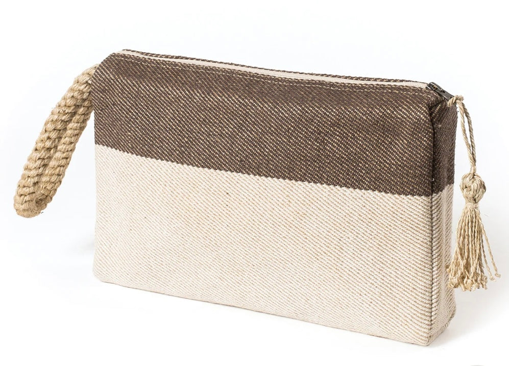 Soft Jute & Cotton Clutch