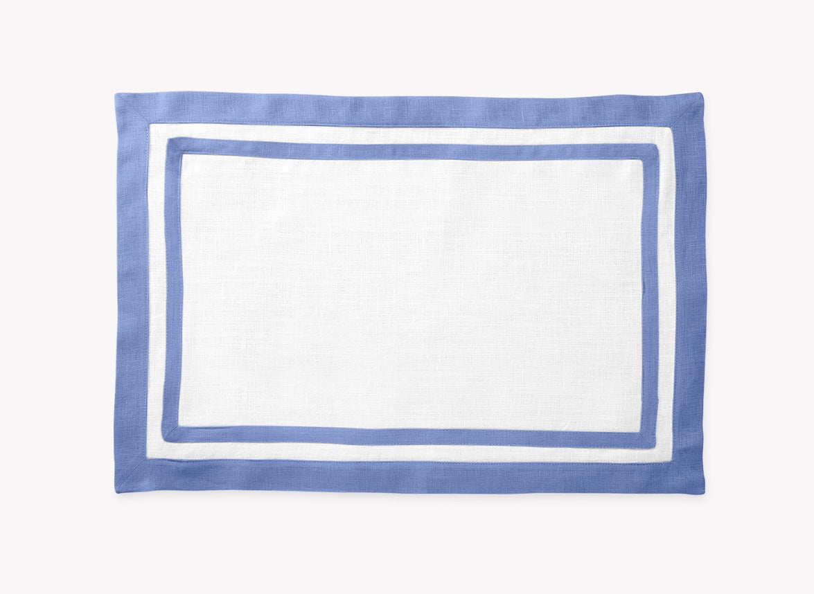 Rectangle Double Border Placemat by Matouk ~ set of 4 ~ available in 6 colors