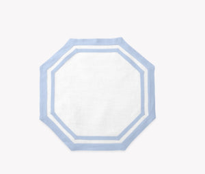 Octagon Double Border Placemat by Matouk ~ set of 4 ~ available in 6 colors