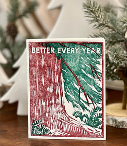 Redwood Tree ~ Better Every Year ~ Birthday Card
