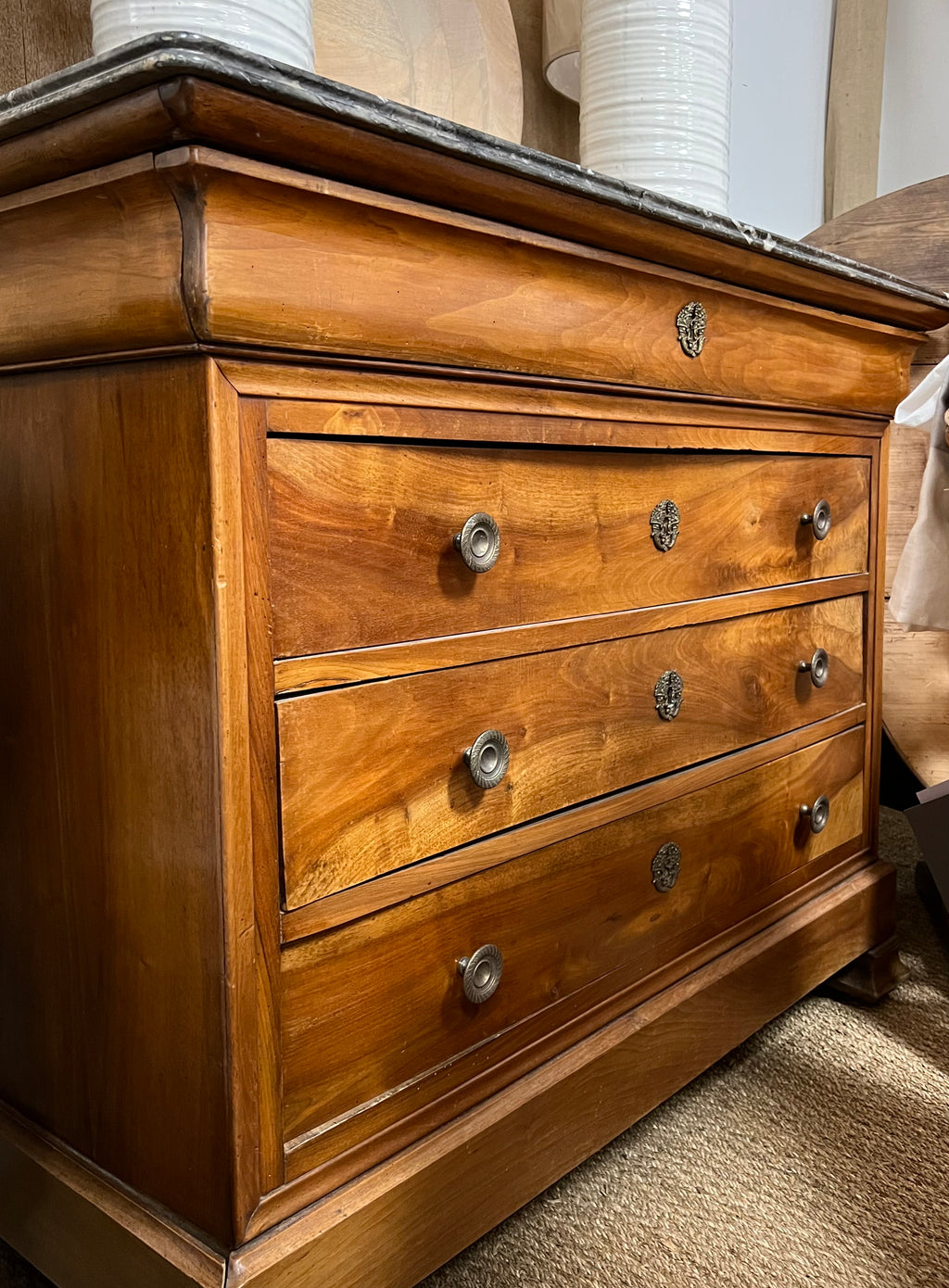 Marble Top Antique Chest - France, circa late 1800's