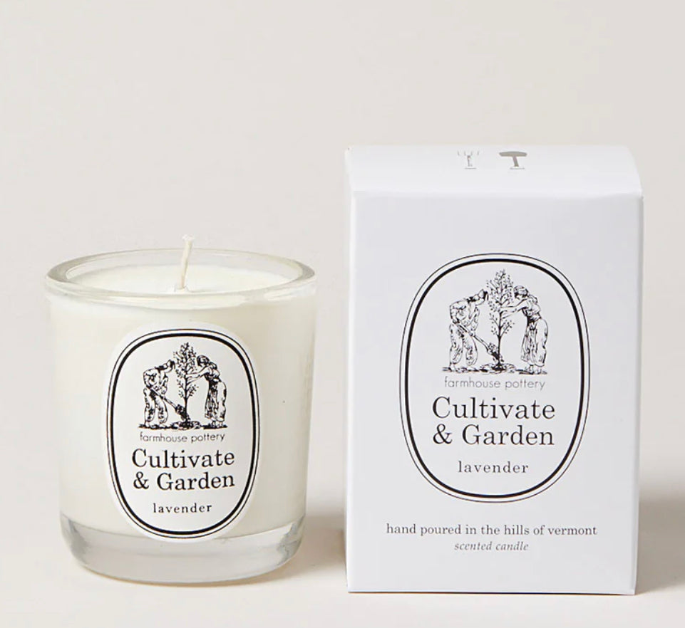 Farmhouse Pottery Cultivate & Garden Lavender Candle - 8 oz