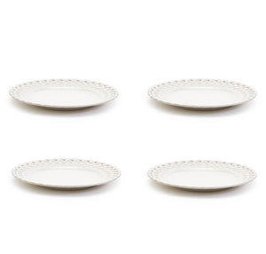 Lattice Melamine Dinner Plates ~ set of 4