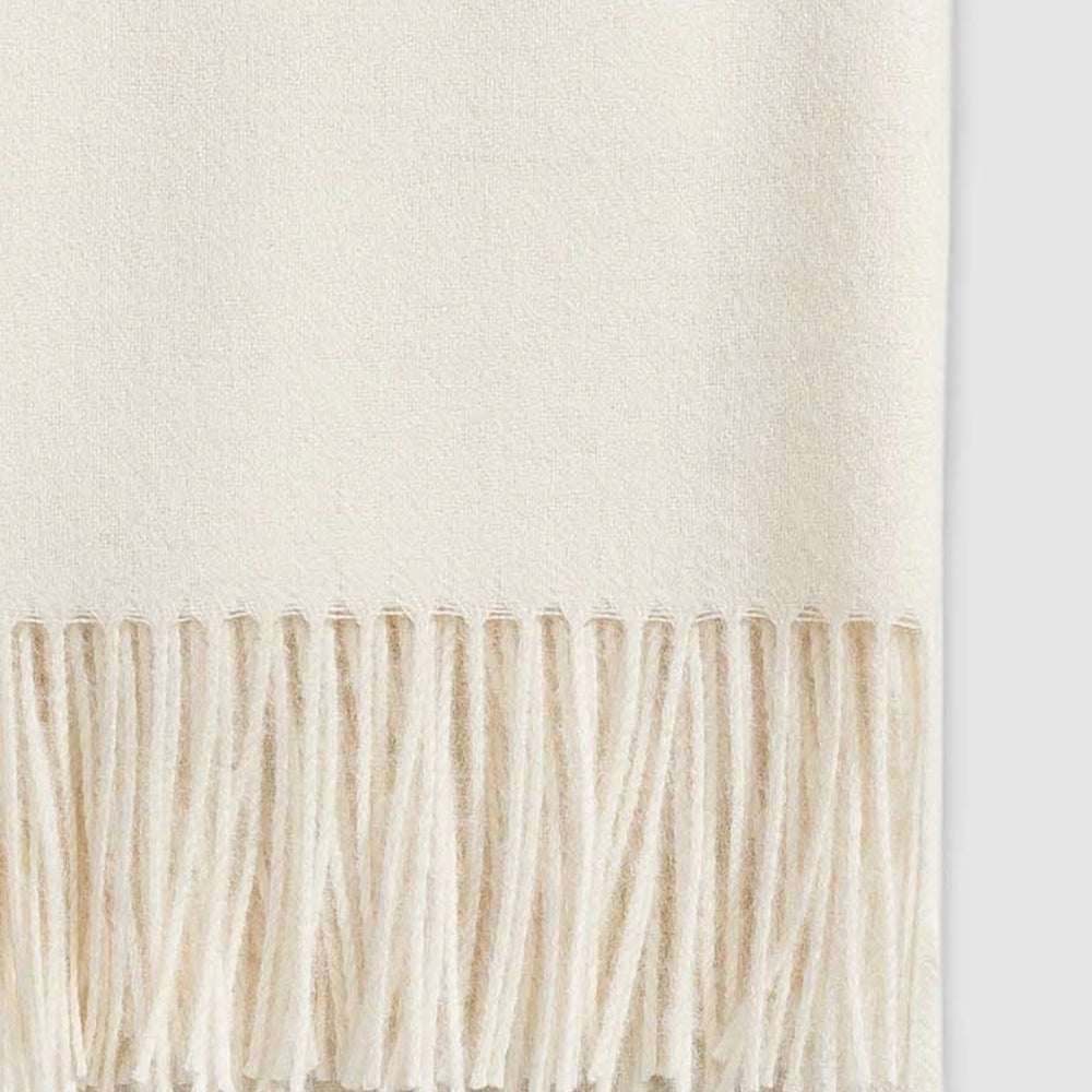Alpaca Throw Solid - Ivory