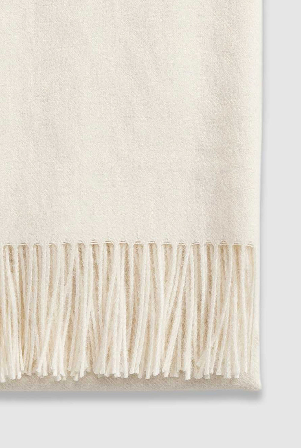 Alpaca Throw Solid - Ivory