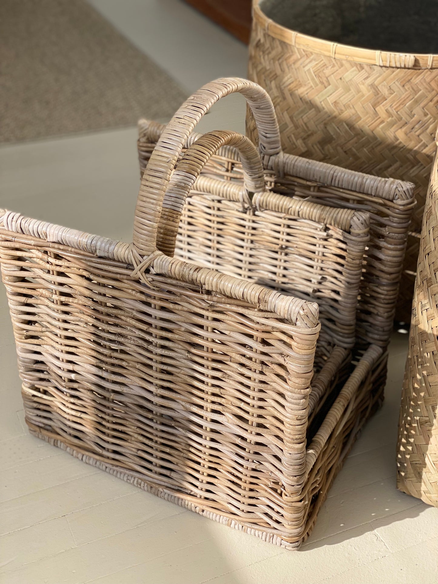 Set of 2 Log Baskets