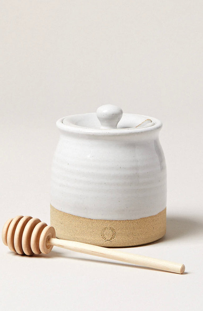 
                      
                        Farmhouse Pottery Beehive Honey Pot with Wooden Dipper
                      
                    