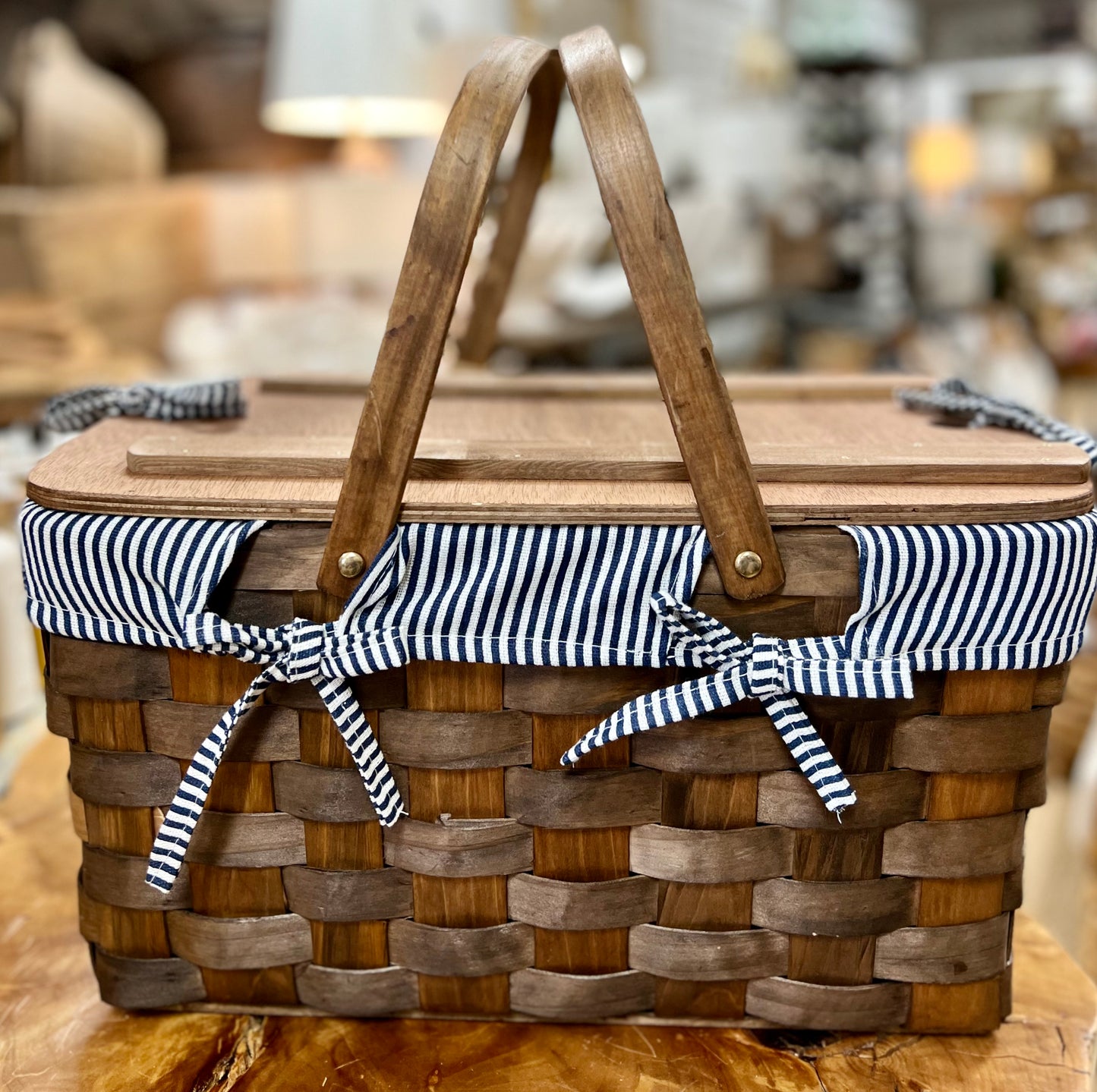 Hand Woven Picnic Basket