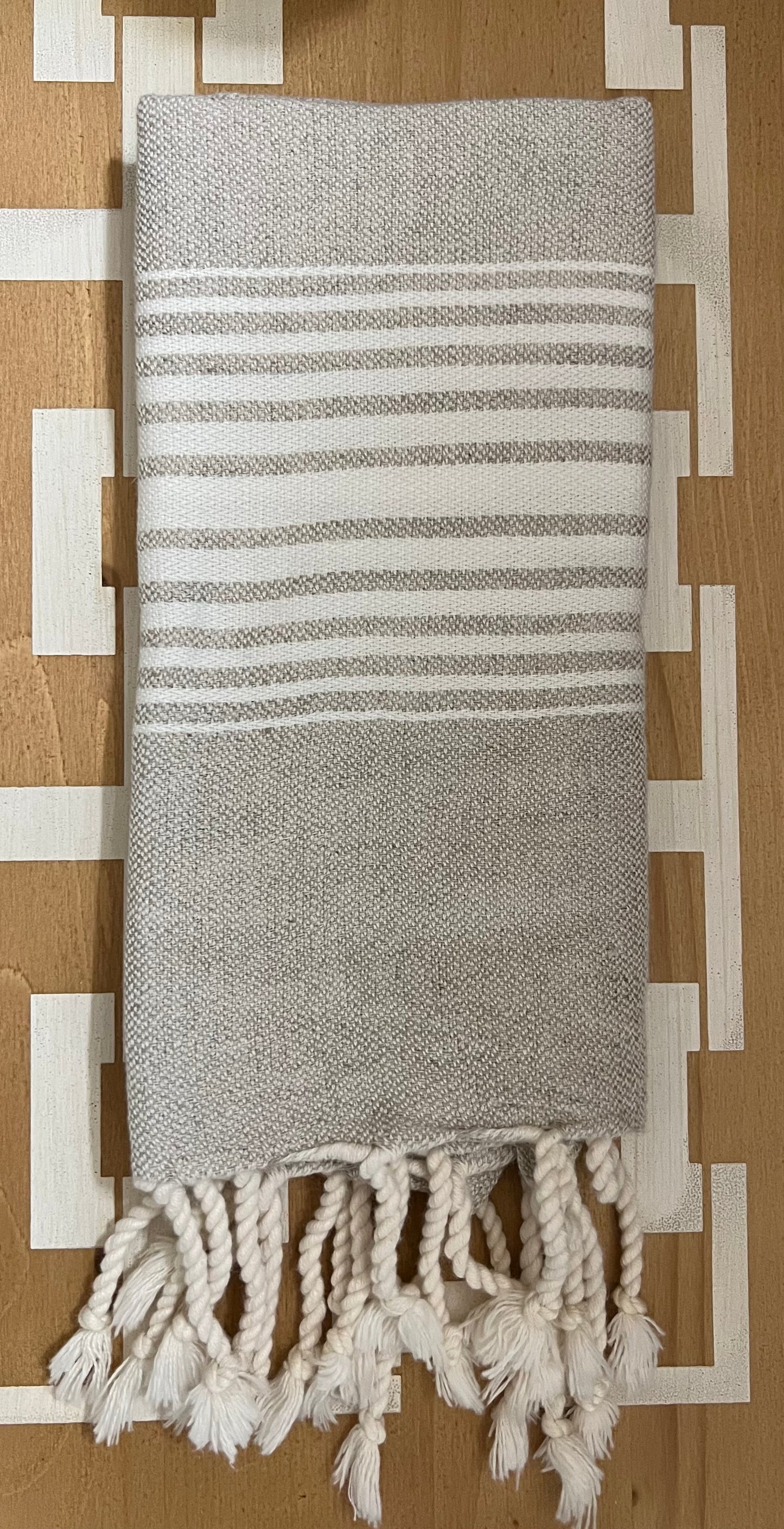 Linen Hand Towel with Tassels