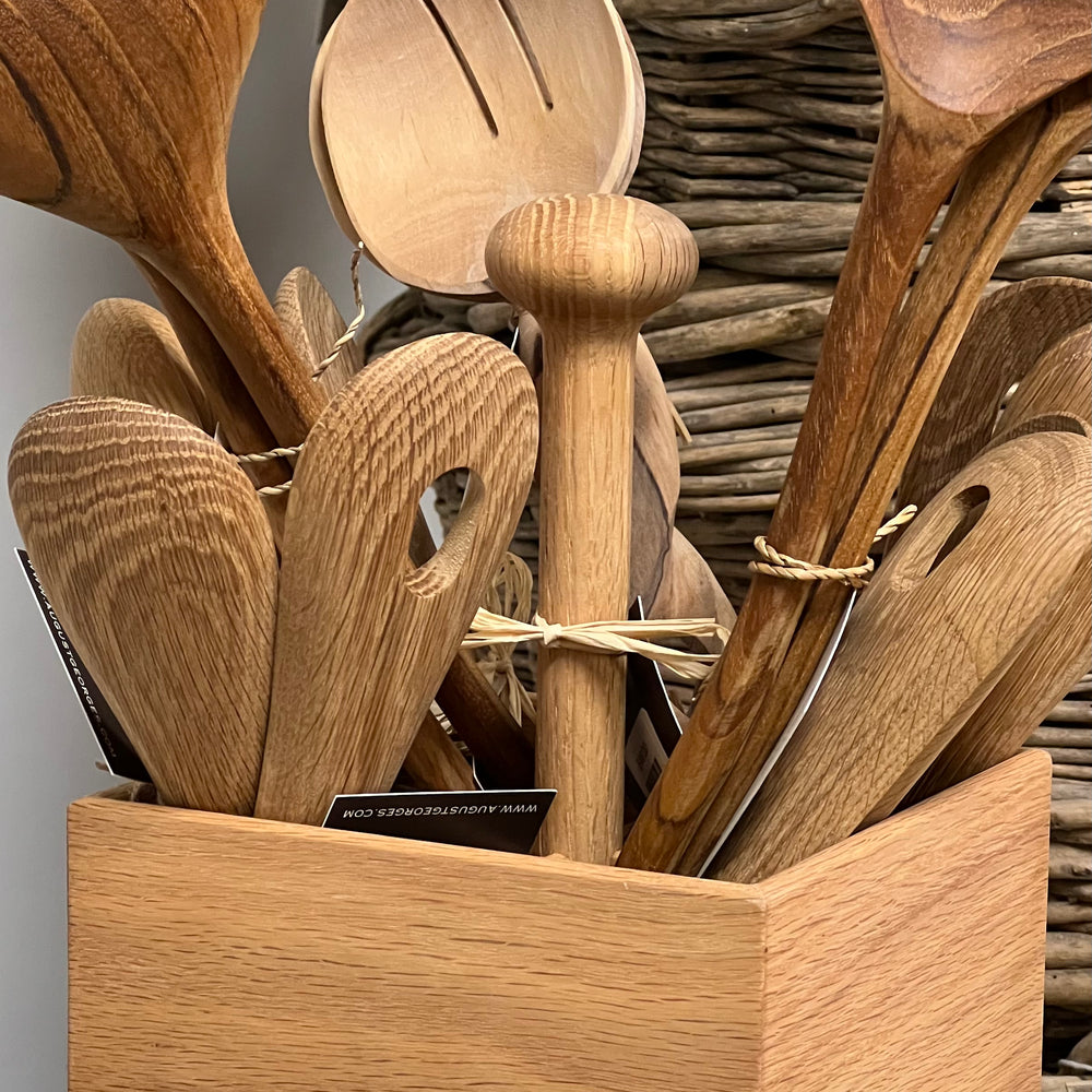 4 Section Oak Caddy
