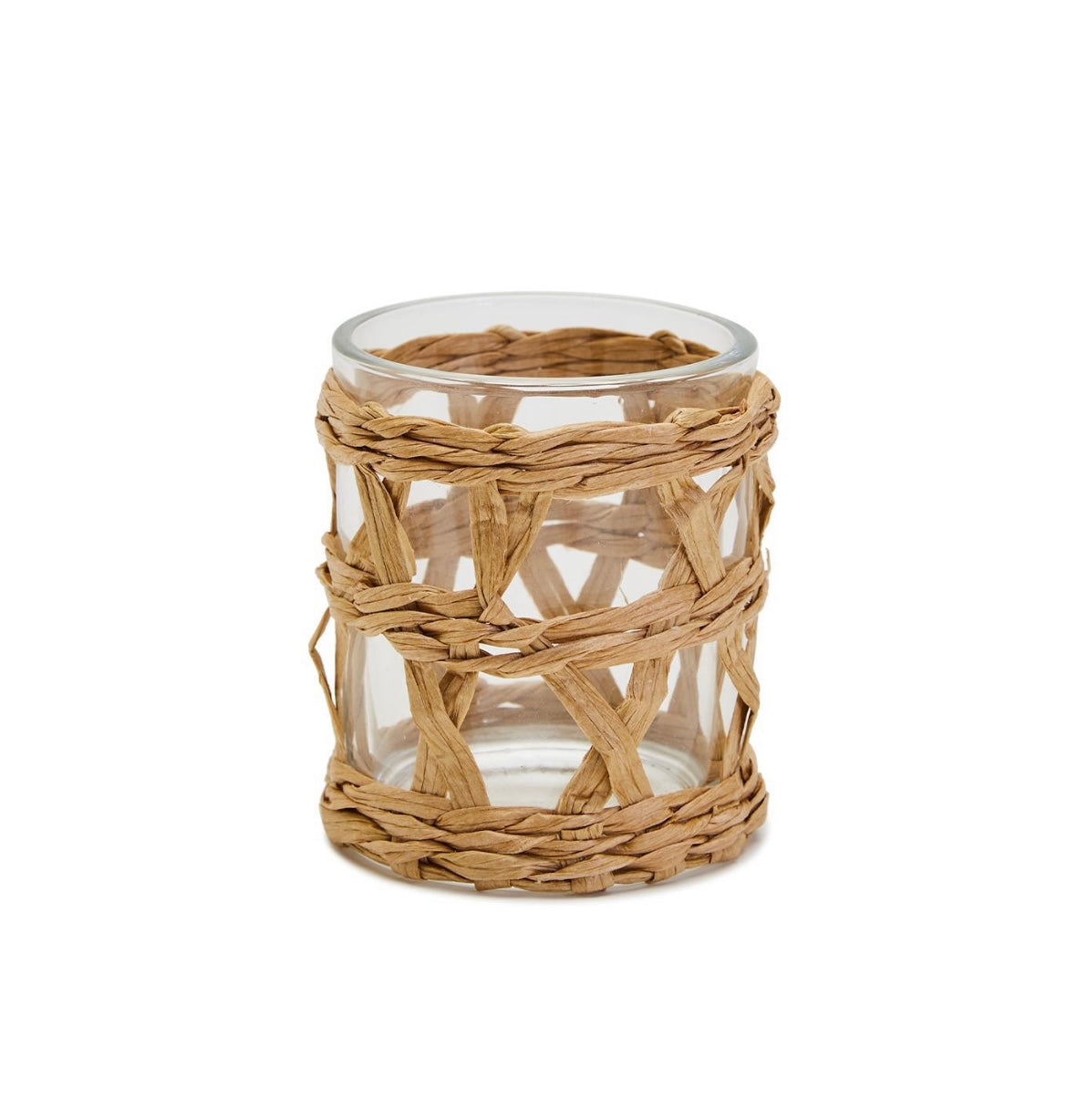 Raffia Lattice Candleholder or Petite Vase