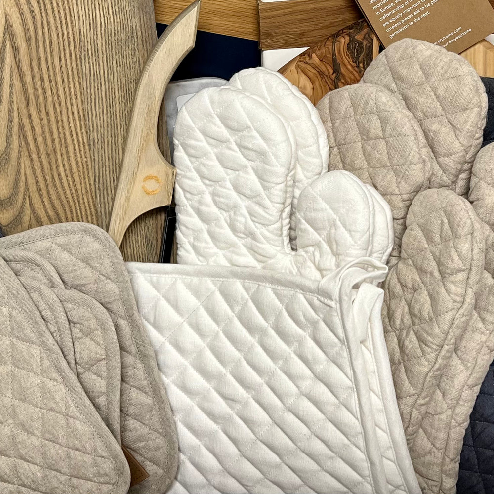 Linen Oven Mitt ~ Pot Holder in 3 colors