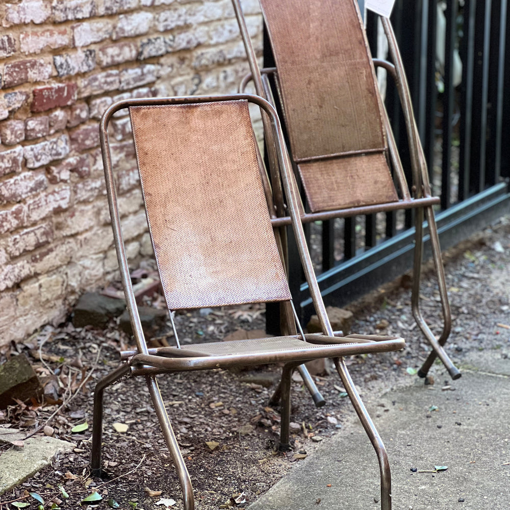 
                      
                        Pair of Metal Chairs, France 1960's
                      
                    
