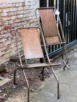 Pair of Metal Chairs, France 1960's
