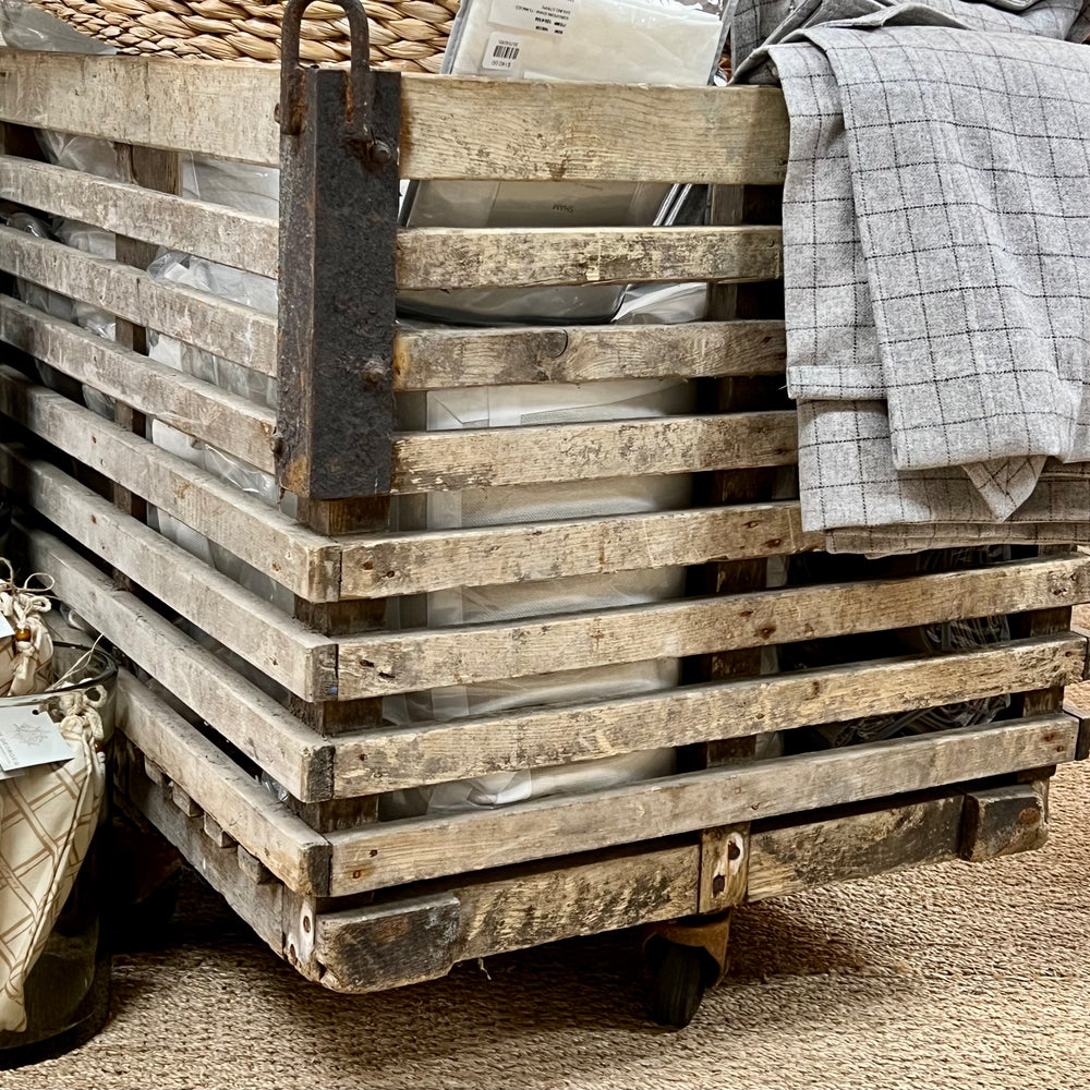 
                      
                        Antique Trolley Cart w/wheels
                      
                    