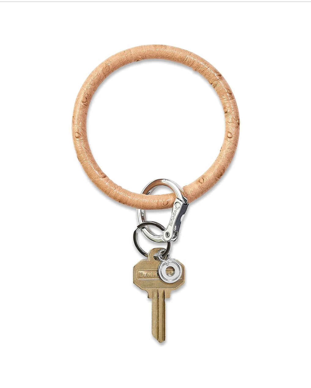 Leather Big O Key Ring ~ 17 colors!