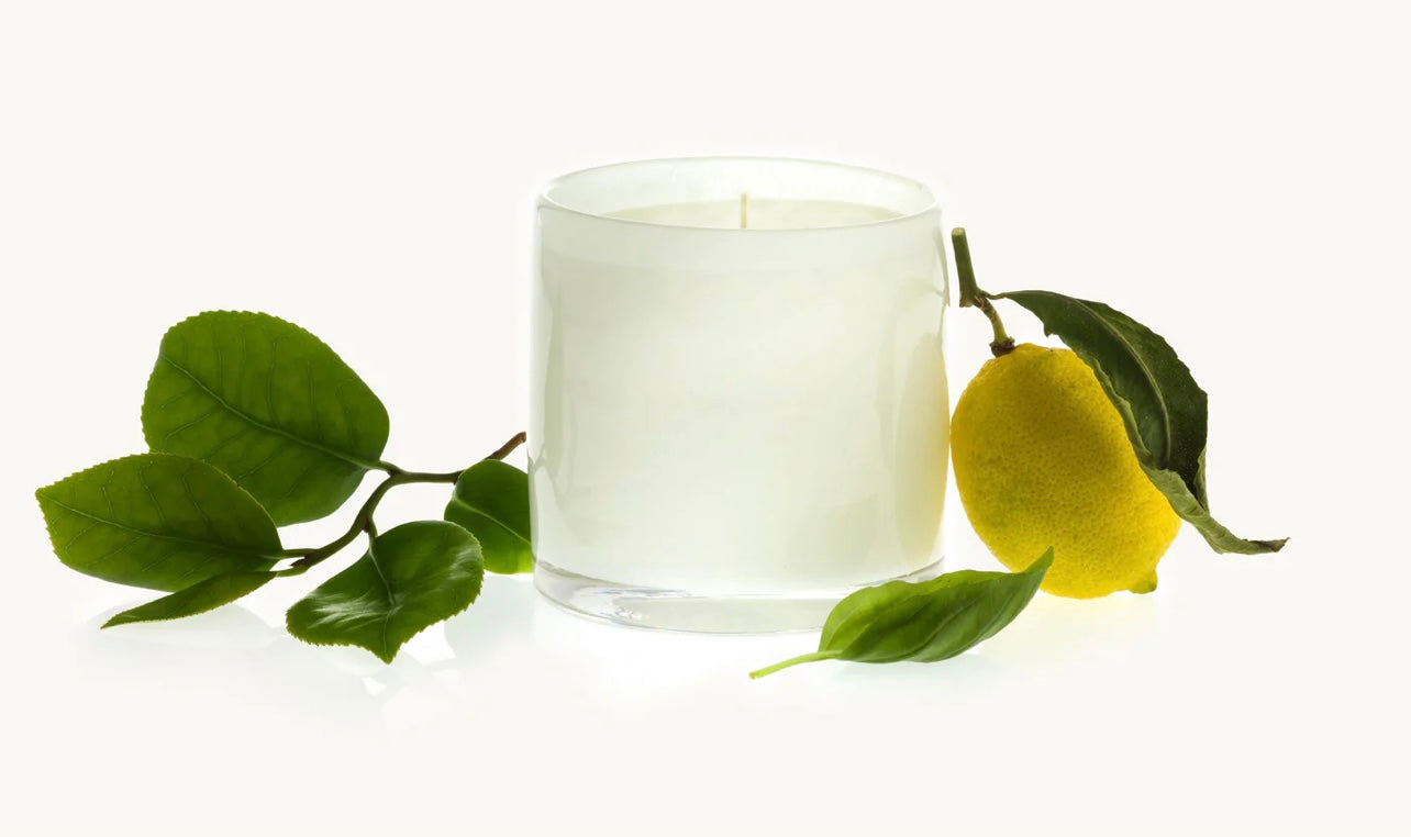 L'Heure du Thé Cylinder Candle - White - Large 42 oz.