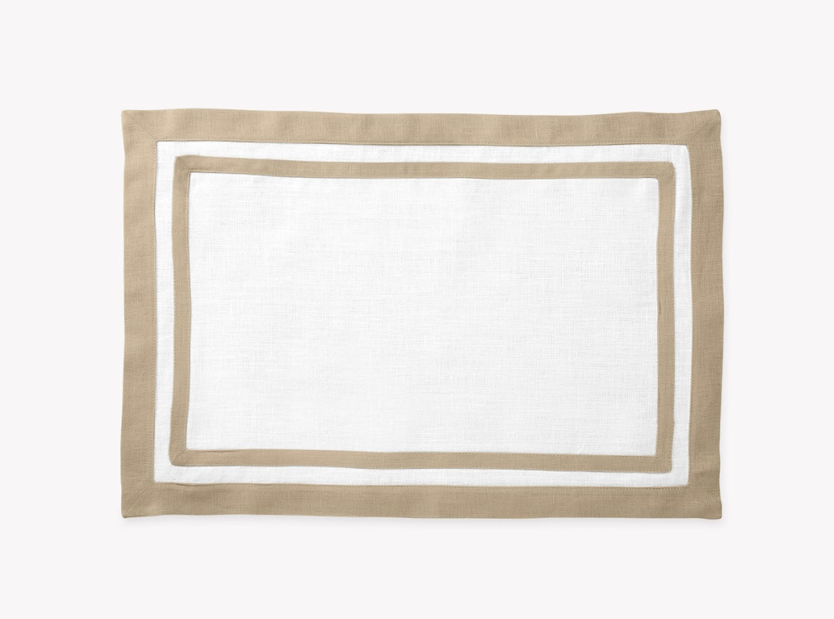Rectangle Double Border Placemat by Matouk ~ set of 4 ~ available in 6 colors