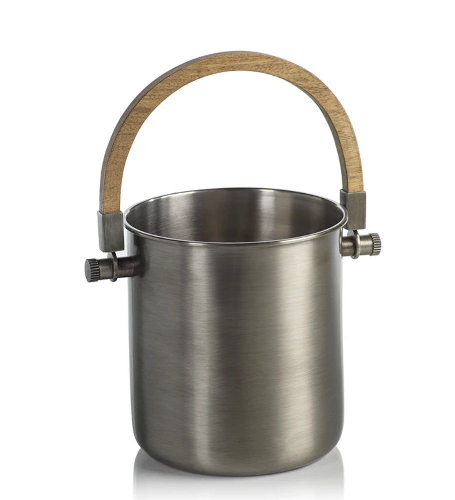 
                      
                        Stainless Ice Bucket with Wood Handle
                      
                    