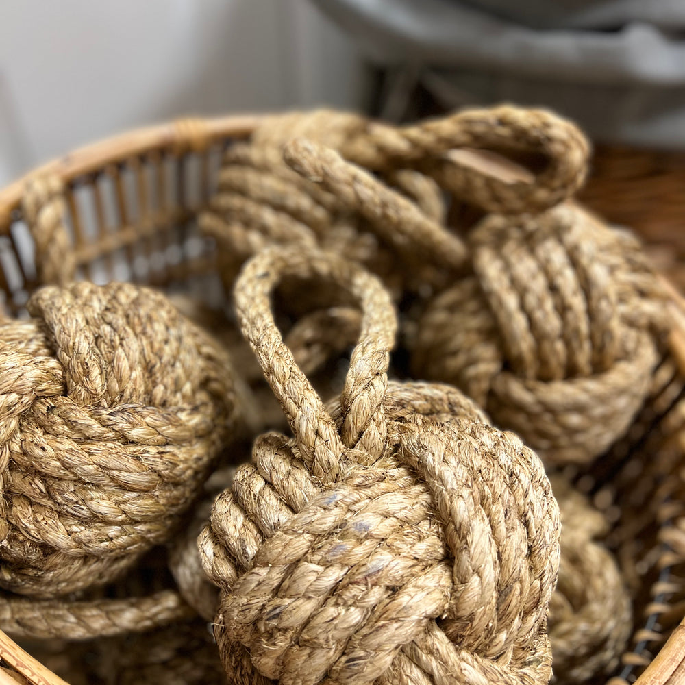 Jute Marseille Knot Door Stopper
