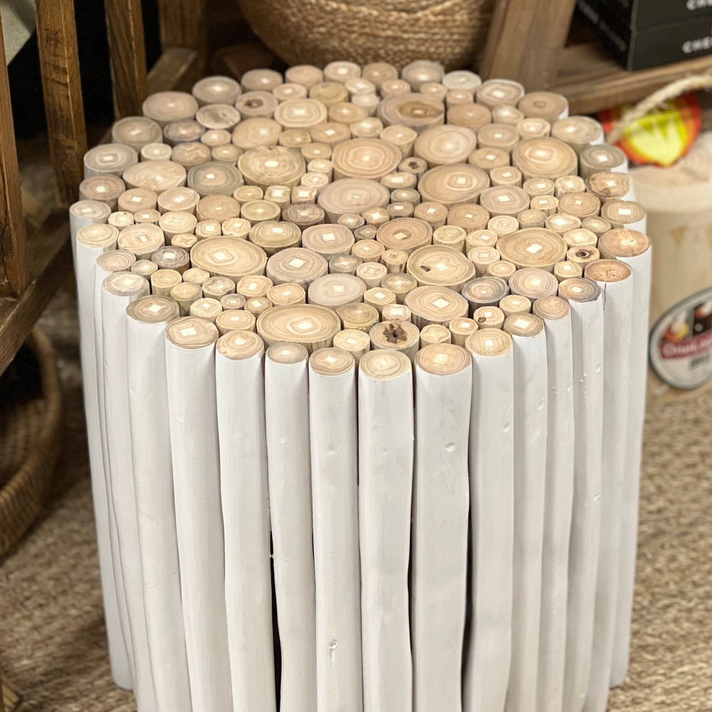 Rustic-Chic End Table