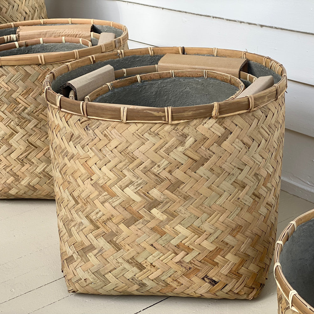 Set of 3 Bamboo Handwoven Baskets
