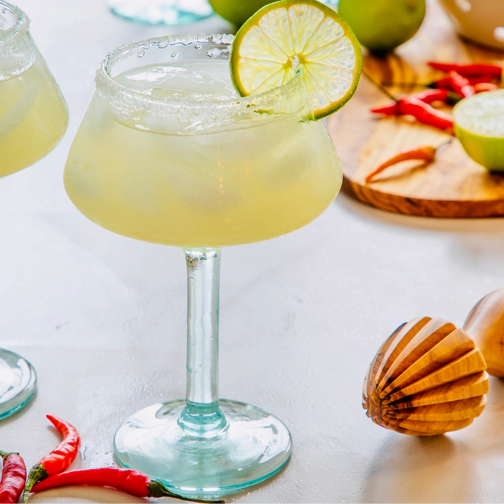 
                      
                        100% Recycled Margarita Glass
                      
                    