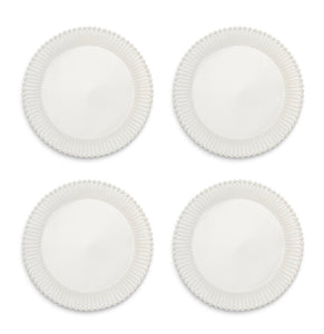 Pearl Edge Dinner Plates ~ set of 4