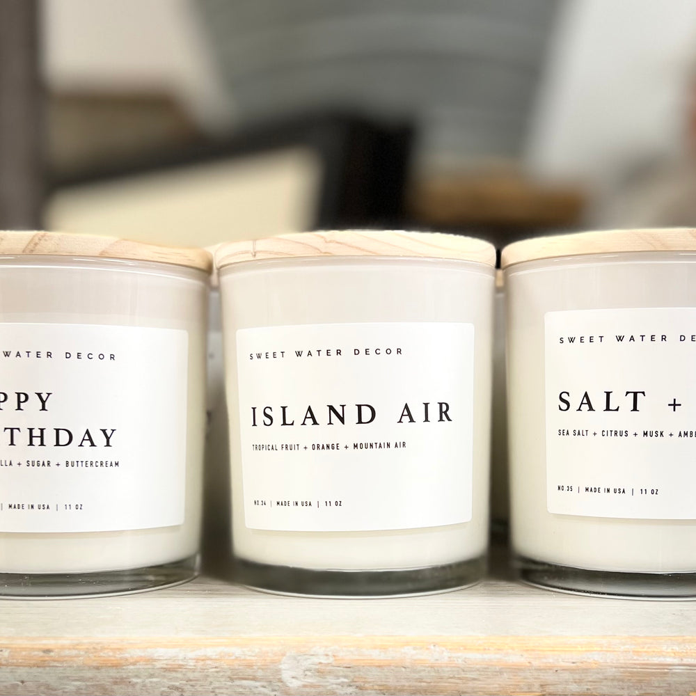 
                      
                        White Soy Candle + Wood Lid ~ 4 Scents
                      
                    