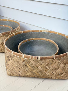 Bamboo Woven Baskets- for any table top!